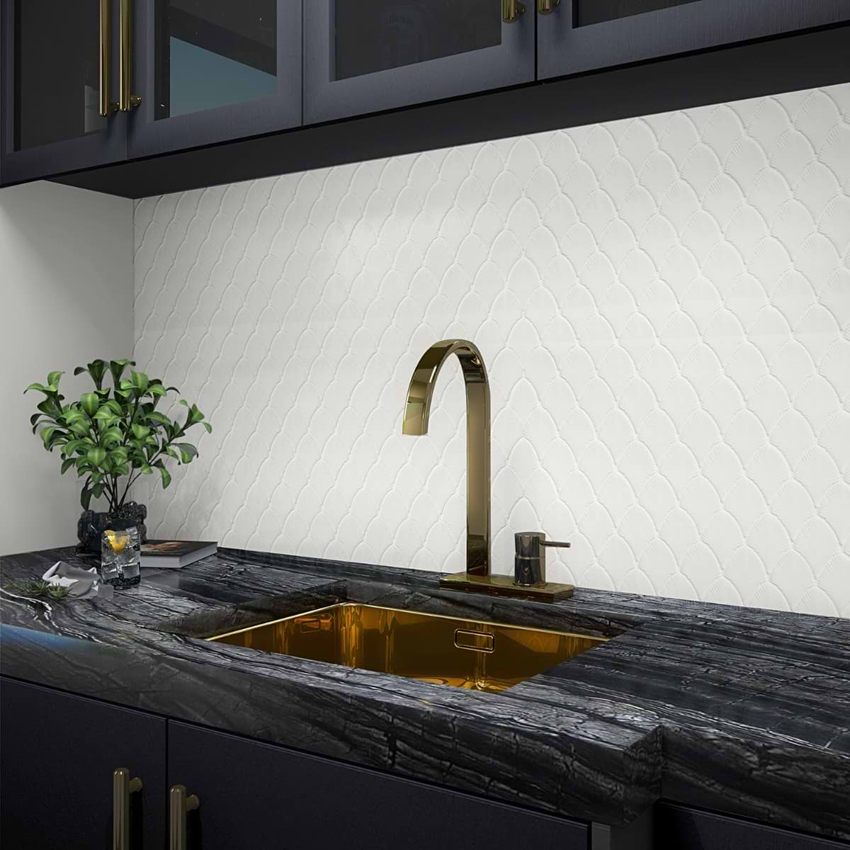 Shop Baroque Glass Blanco White 3x4