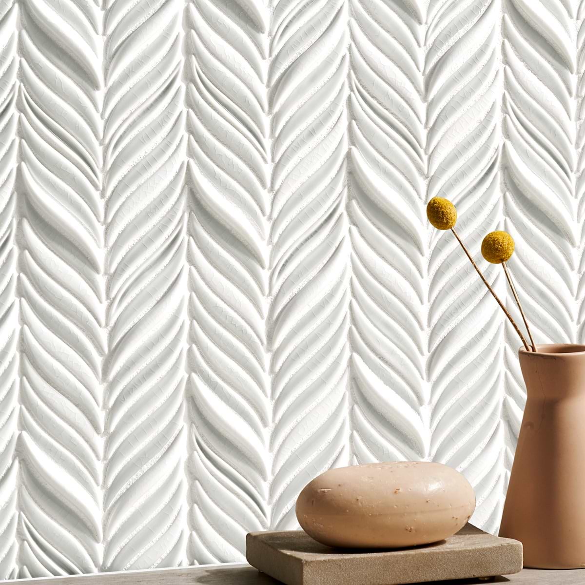 Shop Close Out - Baroque Glass Petals Grigio | SohoStudioCorp.com