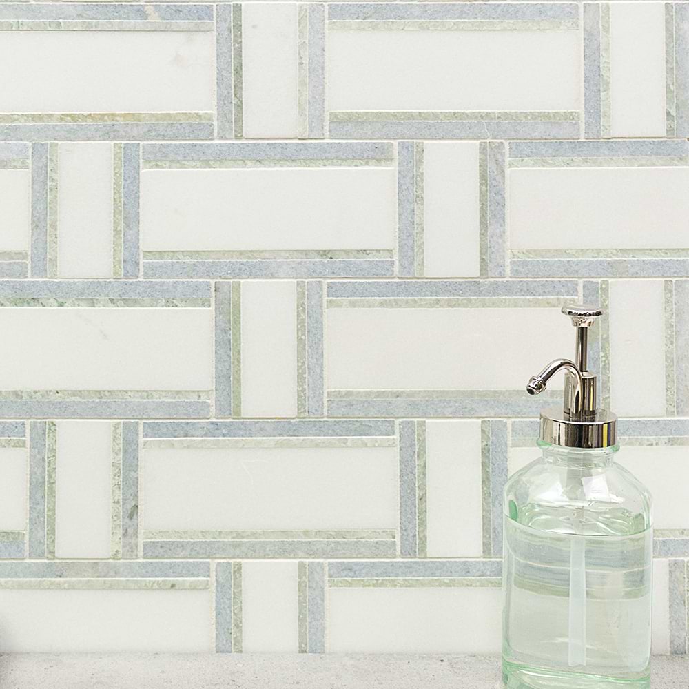 Shop Interlace Thassos, Ming Green & Blue Celeste | SohoStudioCorp.com