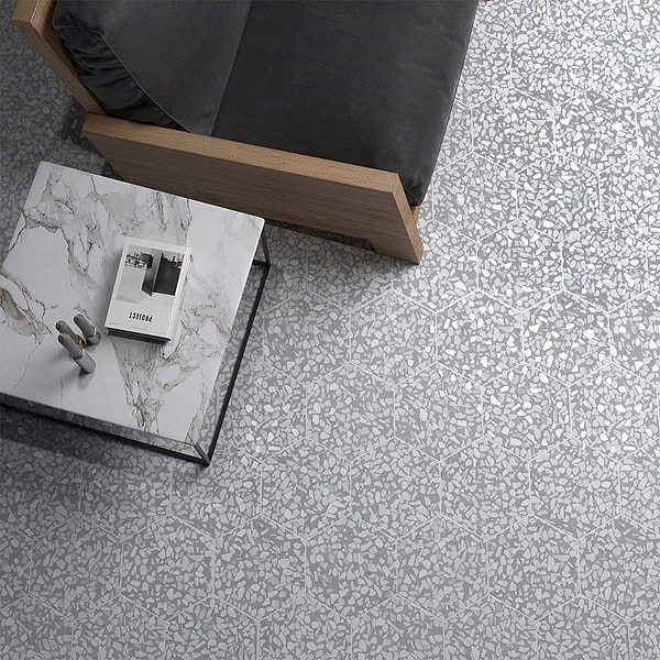 Riazza Hex Azulio Matte Porcelain