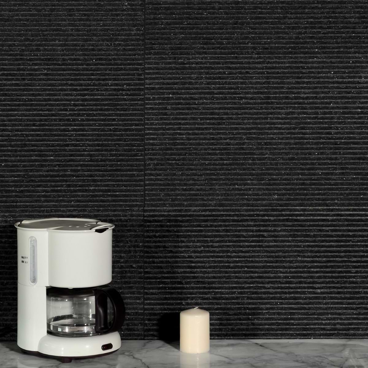 Shop Sample-Carvina Split Noir Basalt 12x24 at sohostudiocorp.com