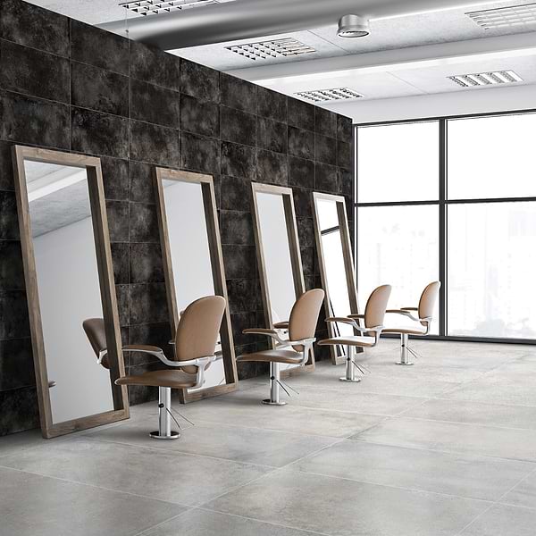 Brooklyn Argent Silver 24x48 Matte; in Silver + Gray Porcelain; for Backsplash, Bathroom Floor, Bathroom Wall, Commercial Floor, Floor Tile, Kitchen Floor, Kitchen Wall, Outdoor Floor, Outdoor Wall, Pool Tile, Shower Floor, Shower Wall, Wall Tile; in Style Ideas Contemporary, Craftsman, Industrial, Transitional