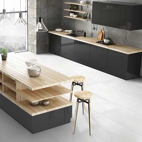 Brooklyn White 24x48 Matte Porcelain Tile