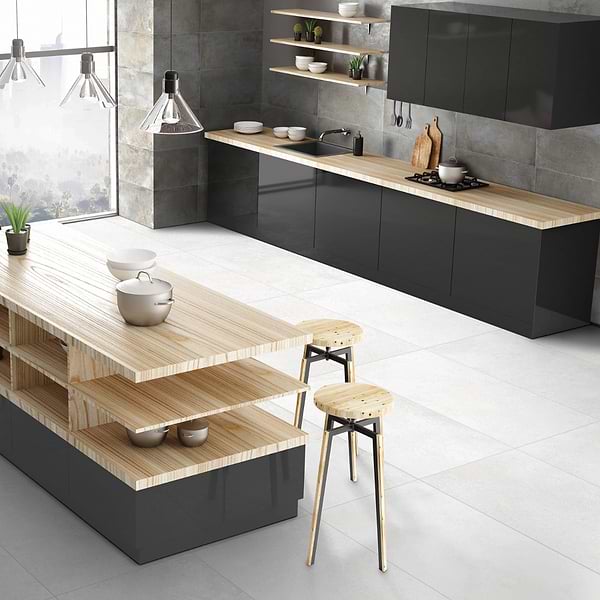 Brooklyn White 24x48 Matte; in White Porcelain; for Backsplash, Bathroom Floor, Bathroom Wall, Commercial Floor, Floor Tile, Kitchen Floor, Kitchen Wall, Outdoor Floor, Outdoor Wall, Pool Tile, Shower Floor, Shower Wall, Wall Tile; in Style Ideas Contemporary, Craftsman, Transitional