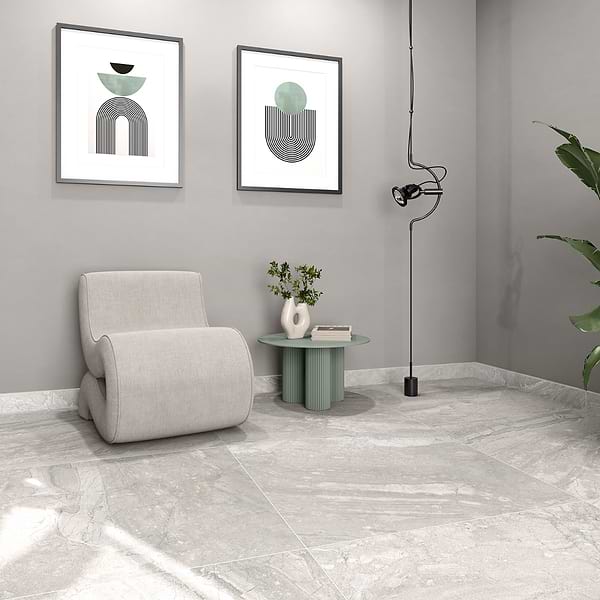 Esperito Mountain Beige 3x24 Bullnose; in Beige Color Body Porcelain; for Backsplash, Bathroom Floor, Bathroom Wall, Commercial Floor, Floor Tile, Kitchen Floor, Kitchen Wall, Outdoor Floor, Outdoor Wall, Pool Tile, Shower Floor, Shower Wall, Wall Tile; in Style Ideas Contemporary, Rustic, Traditional, Transitional