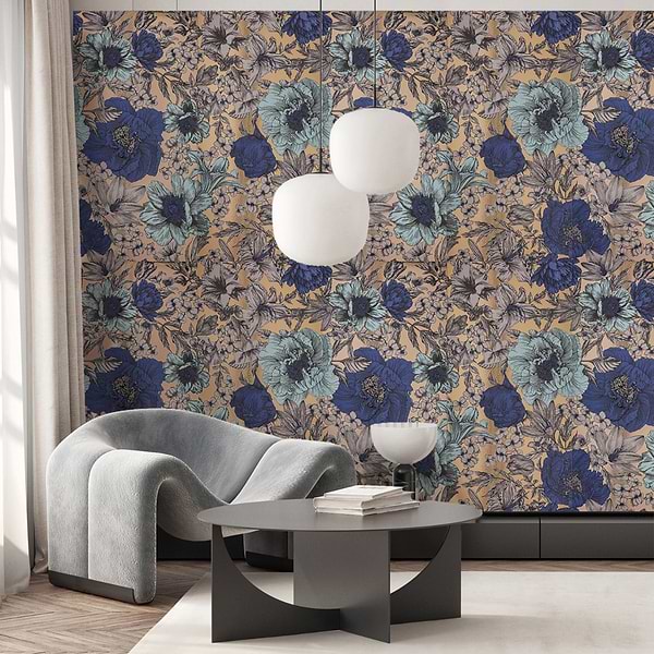 Ambrosia Aquamarine Blue 24x48 Artisan Decor Metallic Matte Porcelain Tile