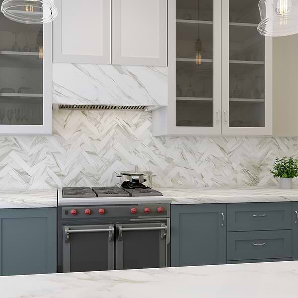 Calacatta Gold 2x8 Honed Marble Subway Tile