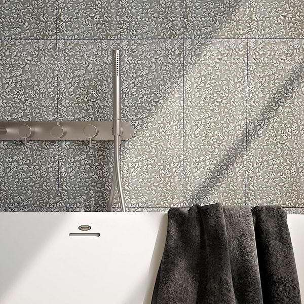 Araminta Flowers Bronze 6x16 Frosted Glass