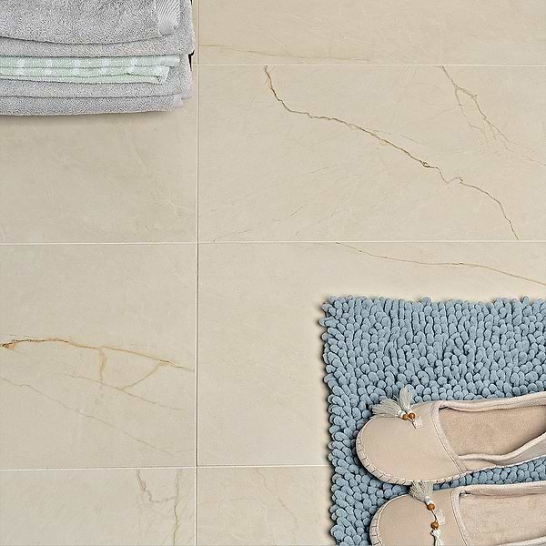 Marble Tech Crema Avorio 12x24 Matte Marble Look Porcelain Tile