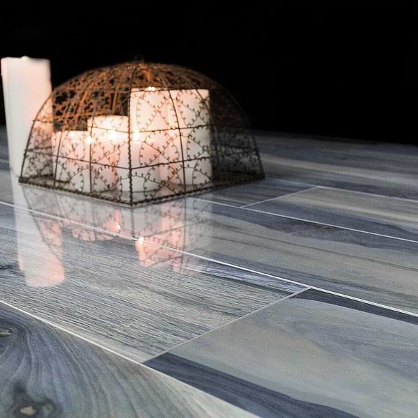 Brazilian Tiger Blue 8x48 Polished; in Dawn Blue Porcelain; for Backsplash, Bathroom Floor, Bathroom Wall, Commercial Floor, Floor Tile, Kitchen Floor, Kitchen Wall, Outdoor Wall, Shower Wall, Wall Tile; in Style Ideas Beach, Farmhouse