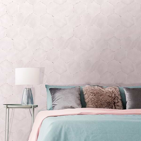 CostaHex Oxalis Rose 6" Matte Porcelain Hexagon Tile
