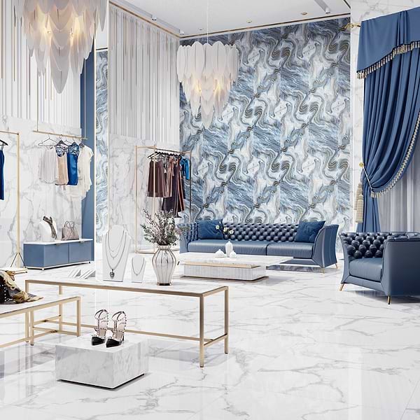 Galaxy Deco Blue 24x48 Polished Porcelain