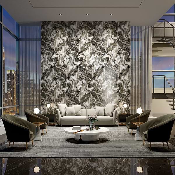 Galaxy Deco White 24x48 Polished Porcelain