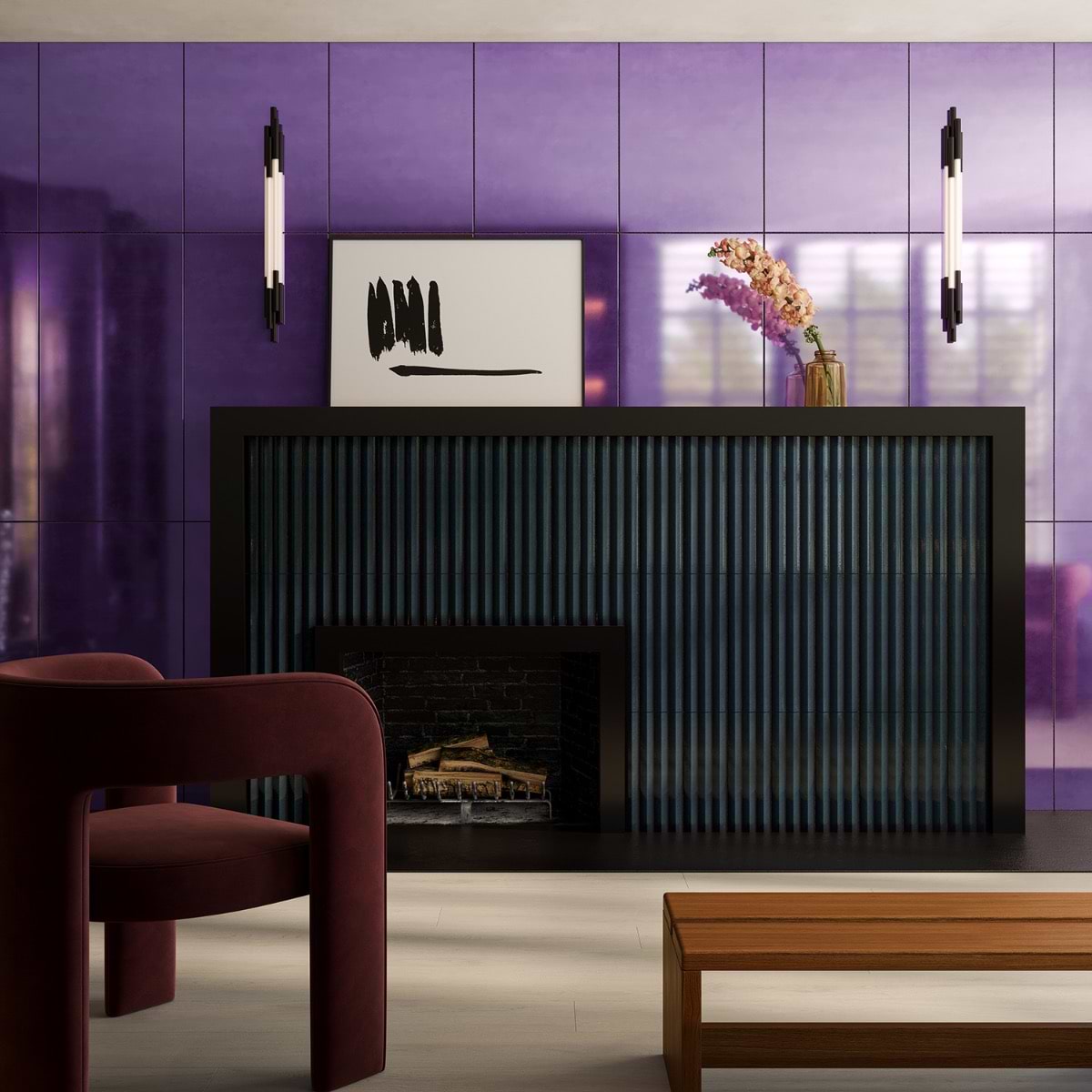 Shop Cauldron Mist Aubergine 18x36 | SohoStudioCorp.com