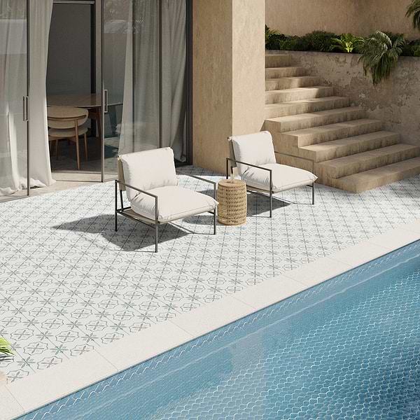 Dhar Stella Blue 9x9 Matte Porcelain