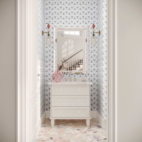 Imogen Grigio 5" Triangle Marble Micro Mosaic Polished Marble