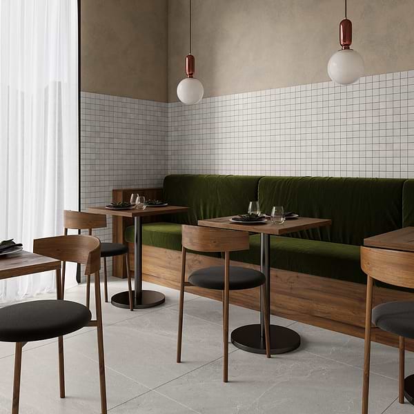 Montech Chalk White 36x36 Matte Porcelain Tile