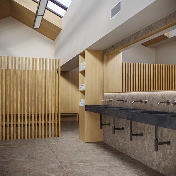 Motley Caramel Brown Organic Pattern Limestone Look Matte Porcelain Mosaic Tile