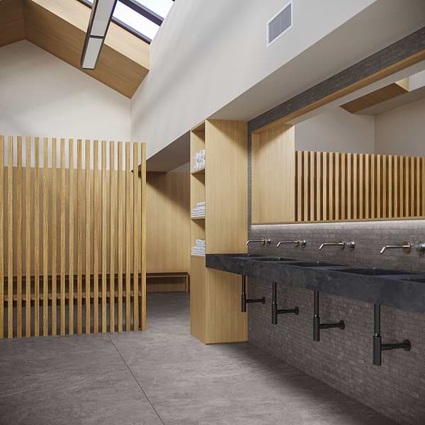 Motley Slate Gray 1x6 Stacked Limestone Look Matte Porcelain Mosaic Tile