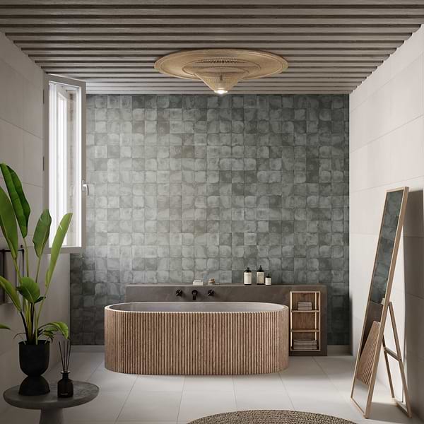 Paula Purroy Como Dove Gray 5x5 Matte Ceramic Tile