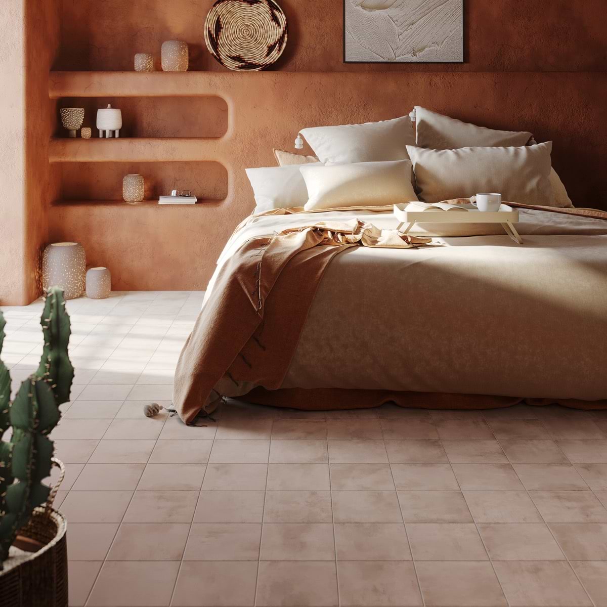Shop Sample-Angela Harris Messina Terra Crema 8x8 Matte Porcelain