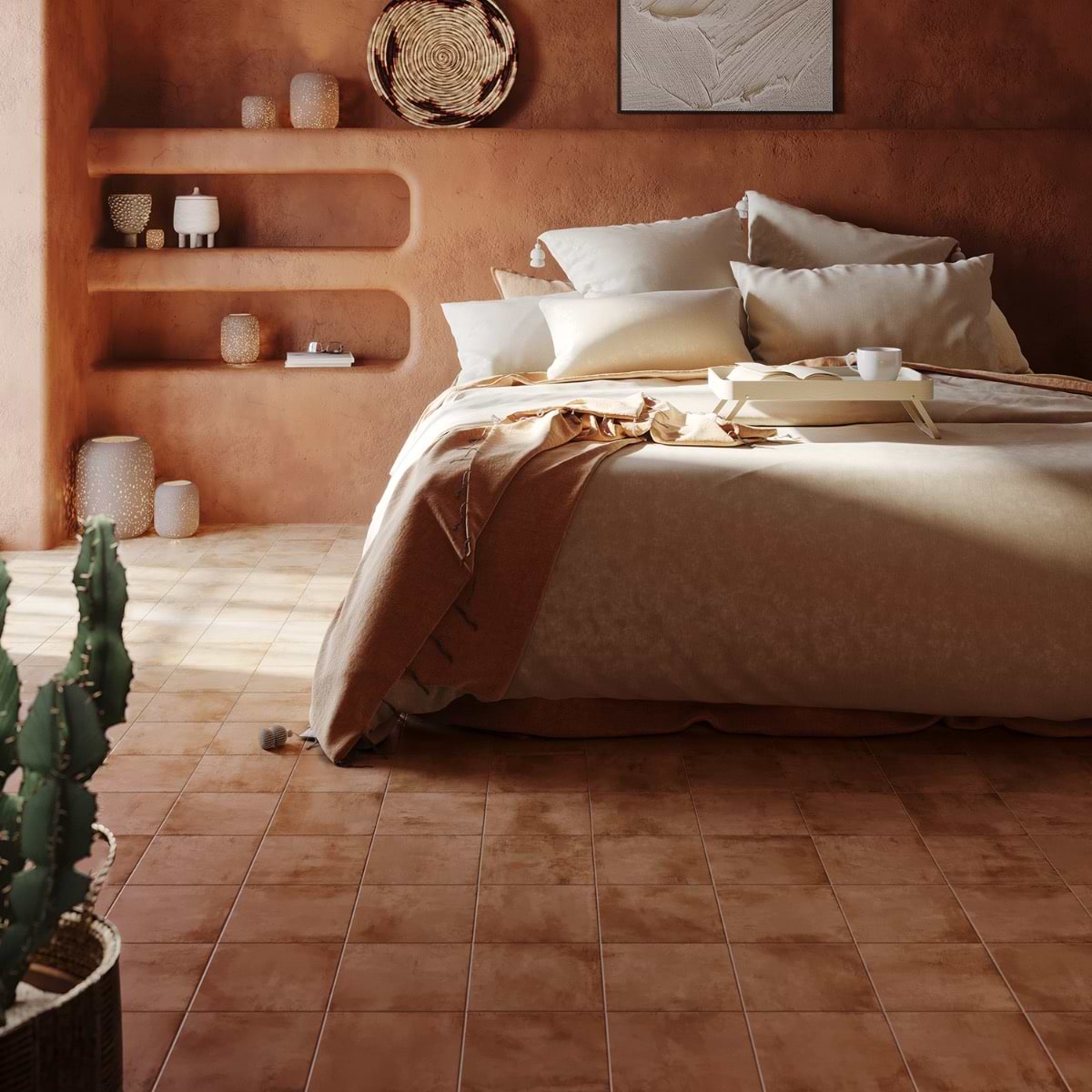 Shop Sample-Angela Harris Messina Terracotta 8x8 Matte Porcelain