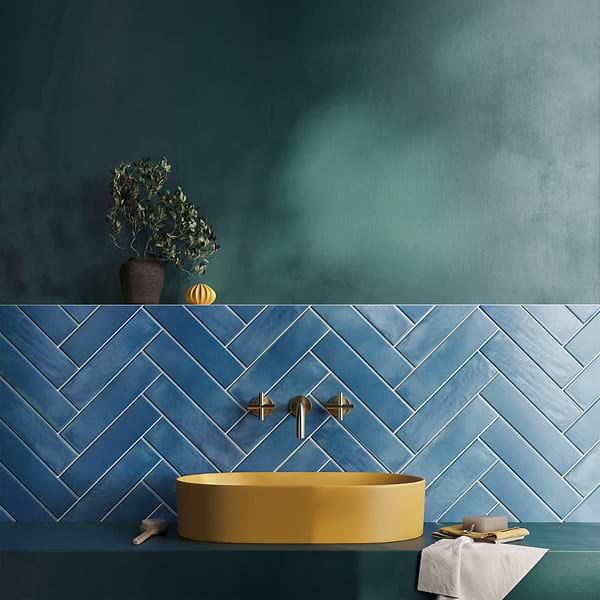 Colonial Marine Blue 3x12 Matte Ceramic Subway Tile