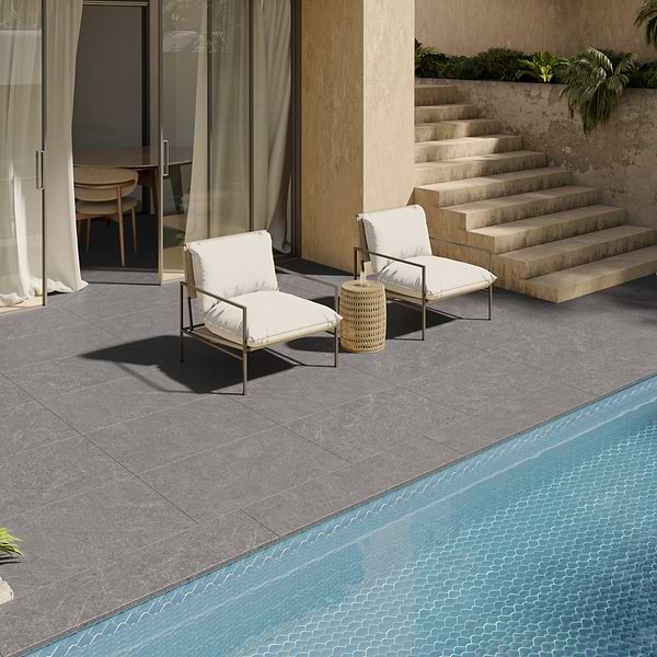 Motley Silver Gray 24x36 2CM Paver; in Gray Color Body Porcelain; for Floor Tile, Kitchen Floor, Outdoor Floor, Pool Tile