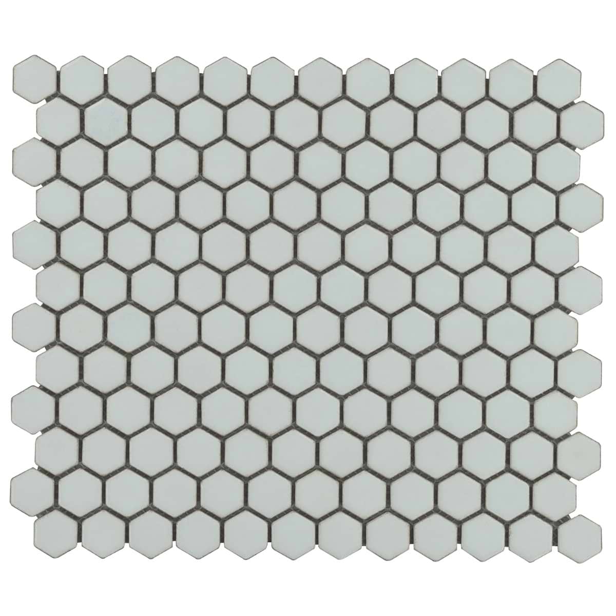 Simple 2.0 Rimmed Sage 1" Hexagon Polished Porcelain Mosaic 