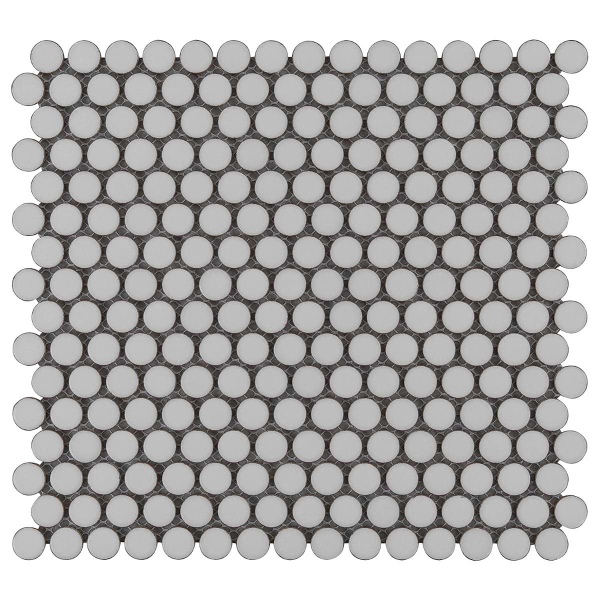 Simple 2.0 Rimmed Sage Penny Rounds Polished Porcelain Mosaic 