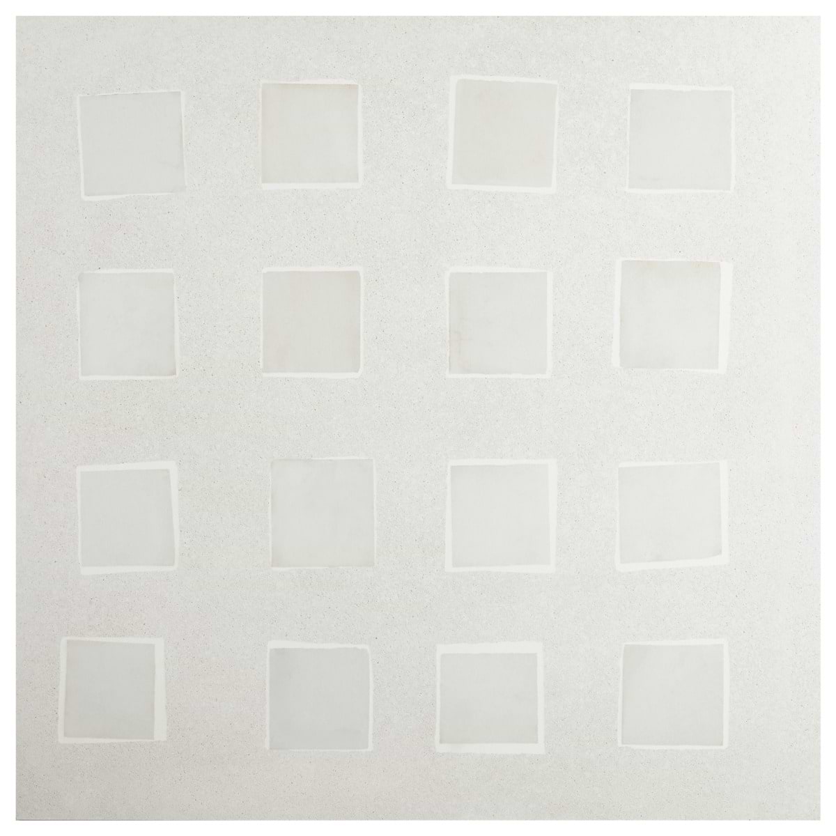 Tessira White Deco Semi-Polished Porcelain Tile 36x36 