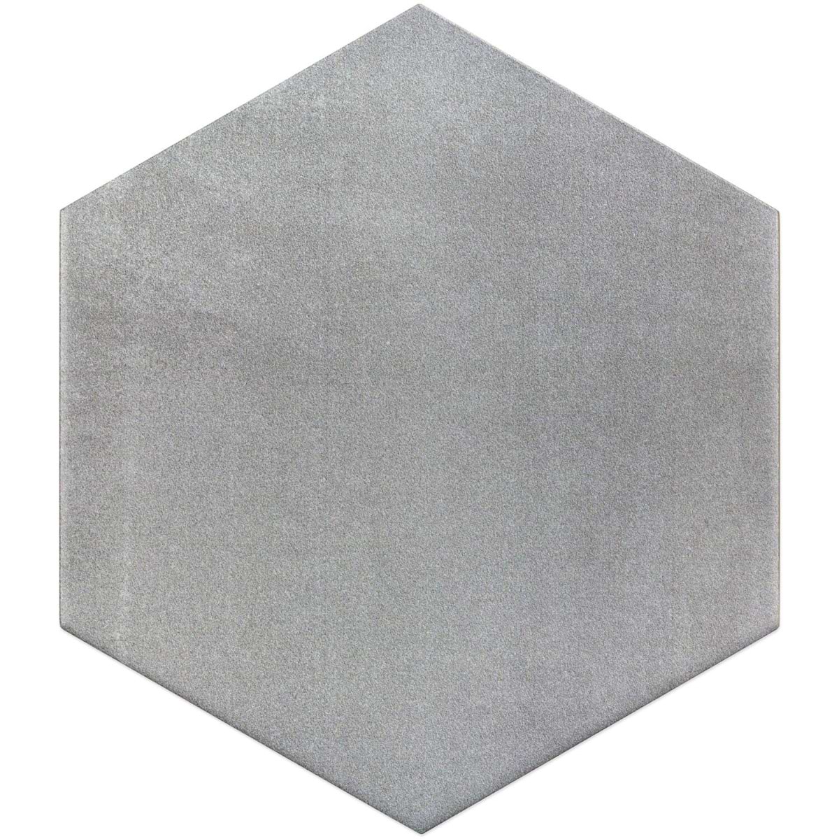 Elementary Gris 10 Inch Hex Matte Porcelain