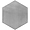 Elementary Gris 10 Inch Hex Matte Porcelain