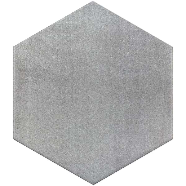 Elementary Gris 10 Inch Hex; in Gray Porcelain; for Backsplash, Bathroom Floor, Bathroom Wall, Commercial Floor, Floor Tile, Kitchen Floor, Kitchen Wall, Shower Floor, Shower Wall, Wall Tile; in Style Ideas Craftsman, Industrial, Mid Century, Modern