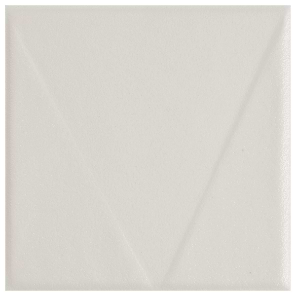 Stacy Garcia Artigo Deco White 5x5 Textured Matte Ceramic Tile