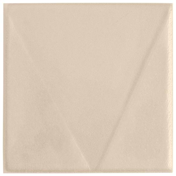 Stacy Garcia Artigo Deco Taupe 5x5 Textured Matte Ceramic Tile