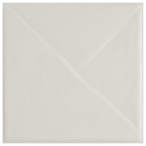 Stacy Garcia Artigo Deco White 5x5 Textured Matte Ceramic Tile