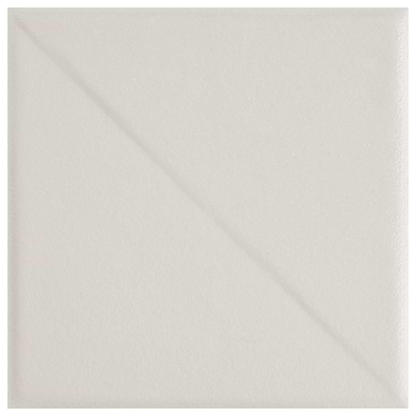 Stacy Garcia Artigo Deco White 5x5 Textured Matte Ceramic Tile
