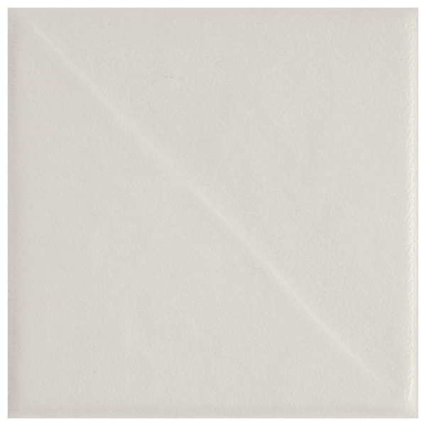 Stacy Garcia Artigo Deco White 5x5 Textured Matte Ceramic Tile