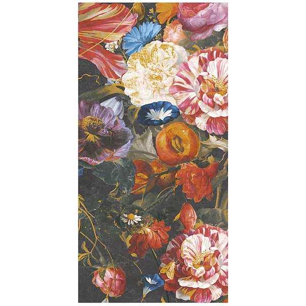 KIT- Paula Purroy Musee Bouquet Multicolor 24x48 Artisan Decor Mural Porcelain Tile
