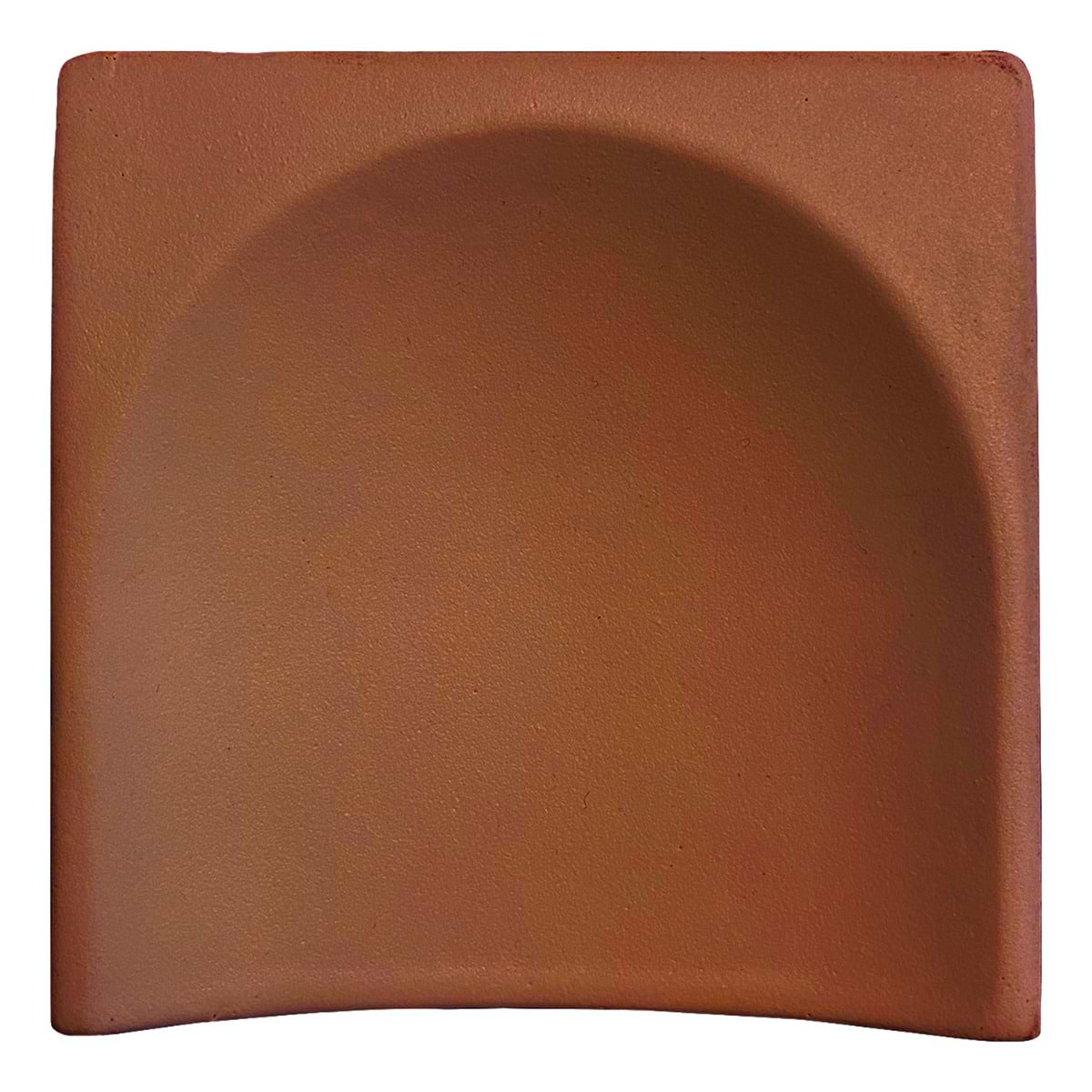 Saera Fluted Column Cotto 4x4 Handmade Matte Ceramic End Piece 