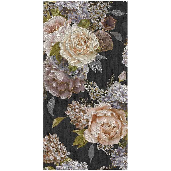 Paula Purroy Musee Rosette 24x48 Artisan Decor Porcelain Tile