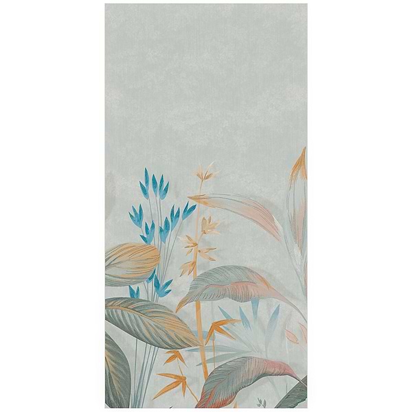 KIT- Paula Purroy Musee Terrace Blue and Green 24x48 Artisan Decor Mural Porcelain Tile