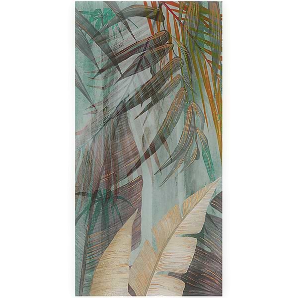 KIT- Paula Purroy Musee Rainforest Multicolor 24x48 Artisan Decor Mural Porcelain Tile