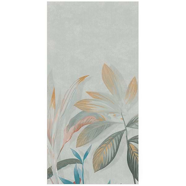 KIT- Paula Purroy Musee Terrace Blue and Green 24x48 Artisan Decor Mural Porcelain Tile