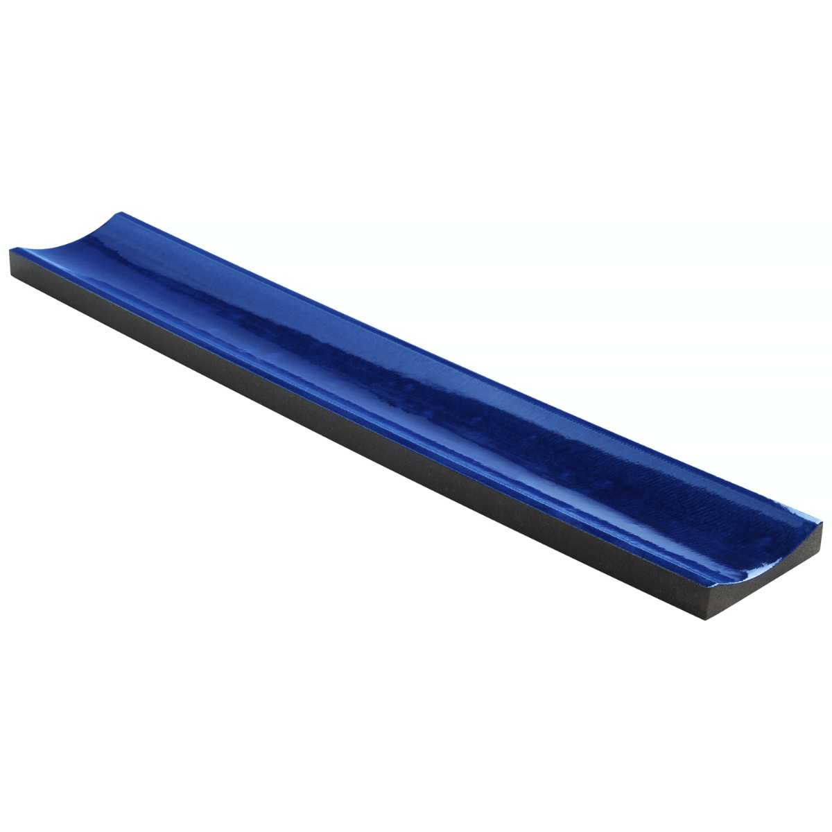 Sample-Bahari Fluted Adriatic Blue 6x36 3D Glossy Lava Stone Tile
