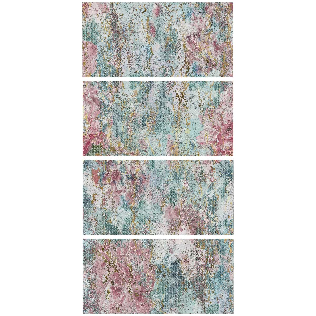 KIT- Paula Purroy Musee Magnolia 24x48 Artisan Decor Mural Porcelain Tile 