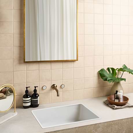 Stacy Garcia Artigo Sand Beige 5x5 Matte Ceramic Tile