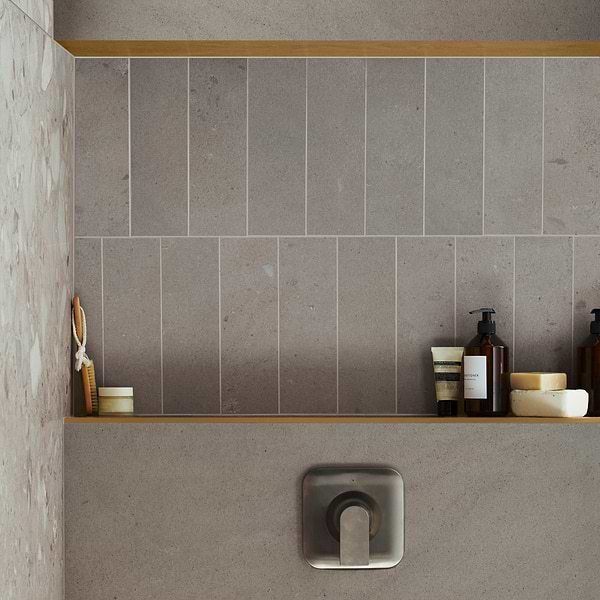 Renoir Petite Taupe Gray 4x12 Matte Porcelain