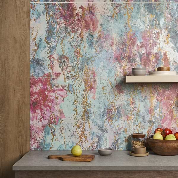 KIT- Paula Purroy Musee Magnolia 24x48 Artisan Decor Mural Porcelain Tile